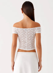 Billie Lace Top - Ivory