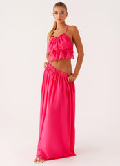 Zaya Maxi Skirt - Fuchsia