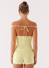 Aliah Knit Top - Yellow