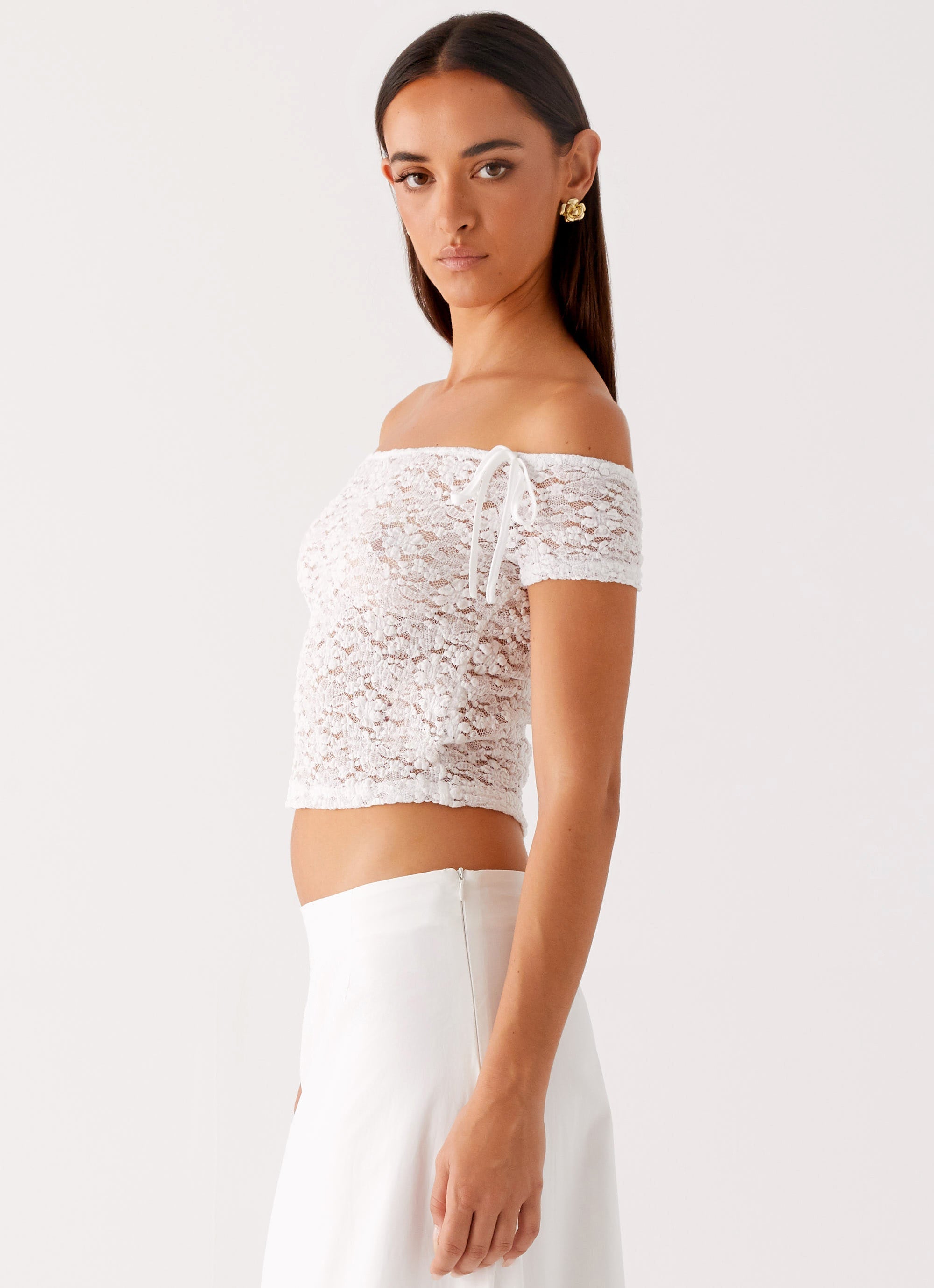 Billie Lace Top - Ivory